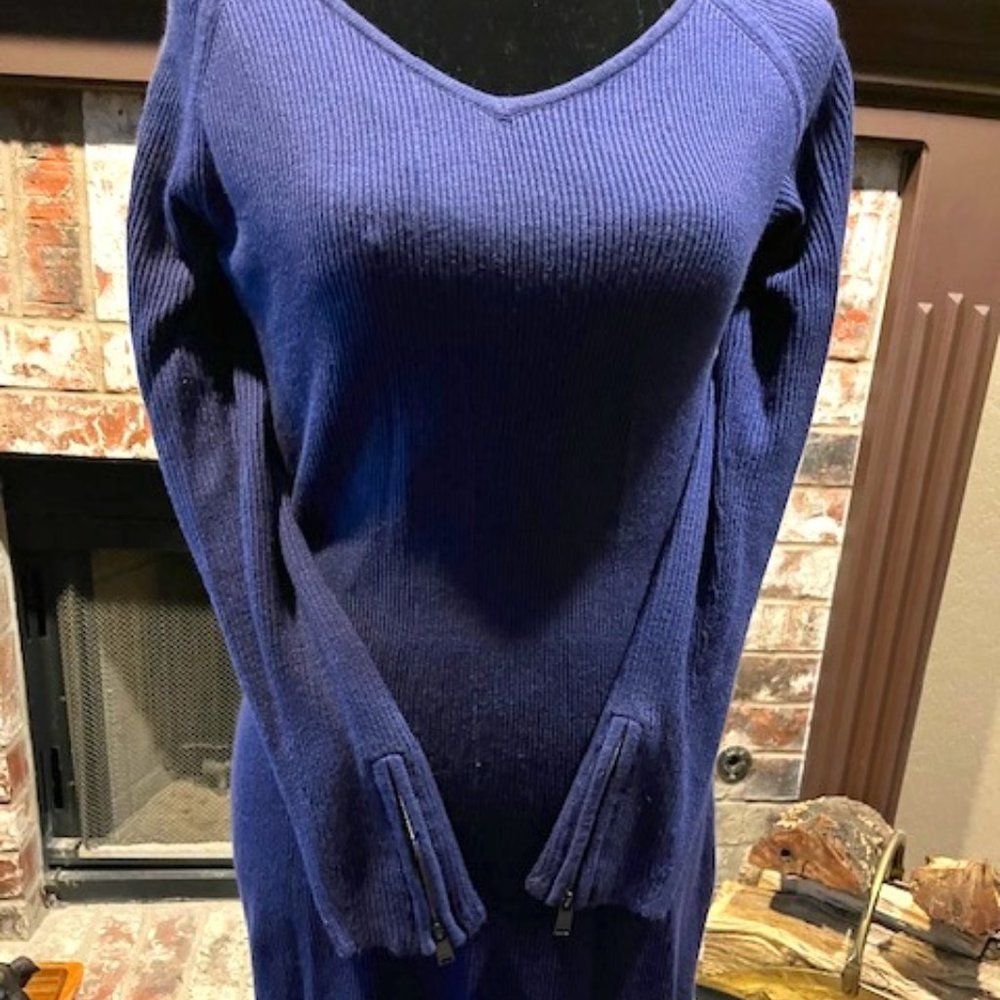 Bright Purple Light Knit Dress